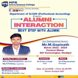 Alumni Interaction – Next Step with Alumni