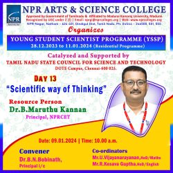 Guest Lecture on Scientific Way of Thinking Guest Lecture on Scientific Way of Thinking