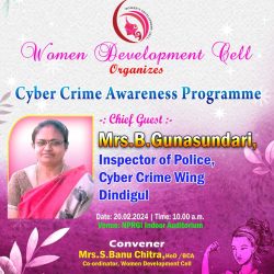 Cyber Crime Awareness Programme Cyber Crime Awareness Programme
