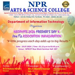 Association Inauguration and Freshers Day Association Inauguration and Freshers Day