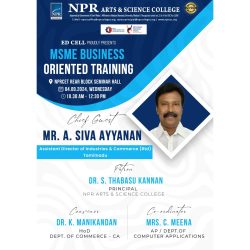 MSME Business Oriented Training MSME Business Oriented Training