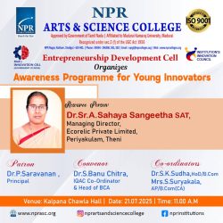 Awareness Programme for Young Innovators Awareness Programme for Young Innovators