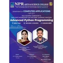 MoU Signing Ceremony & Two Days Workshop on Advanced Python Programming MoU Signing Ceremony & Two Days Workshop on Advanced Python Programming