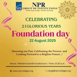 Celebrating 21 Glorious Years Foundation Day Celebrating 21 Glorious Years Foundation Day