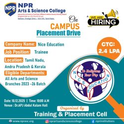On Campus Placement Drive by Nice Education