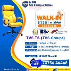Walk-In Interview – TVS Groups